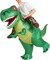 GOOSH Inflatable Dinosaur Ride-on Green Dino Halloween Costume for Kids and Adults